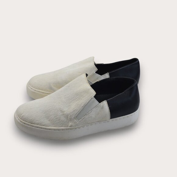 Free People Black/White Sneakers | Size 37| Women's Leather Shoes Size 6.5 - Picture 5 of 7